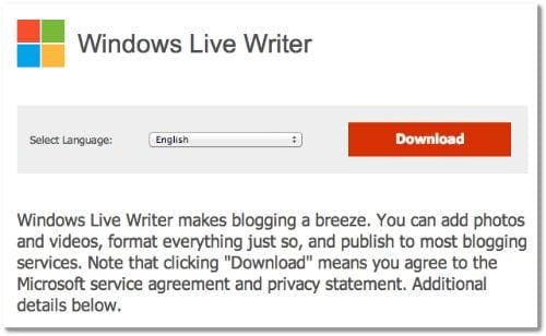 windows live writer