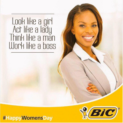 BIC Ad for womens day