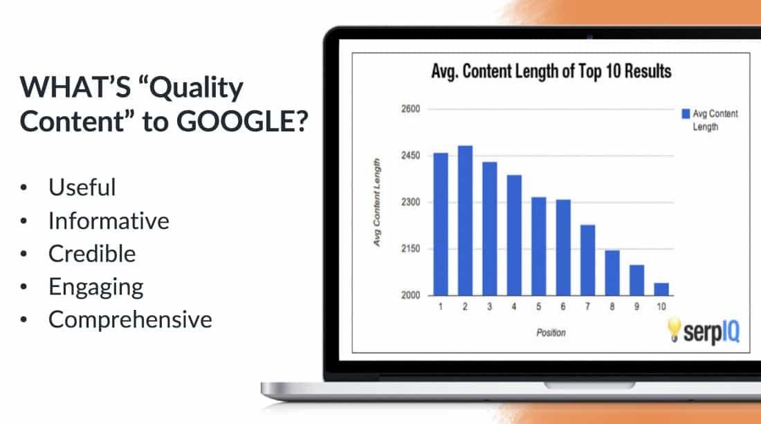 what's quality content to google