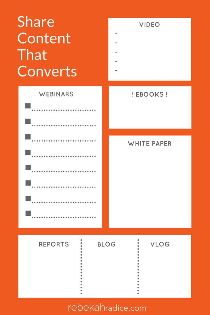 share content that converts