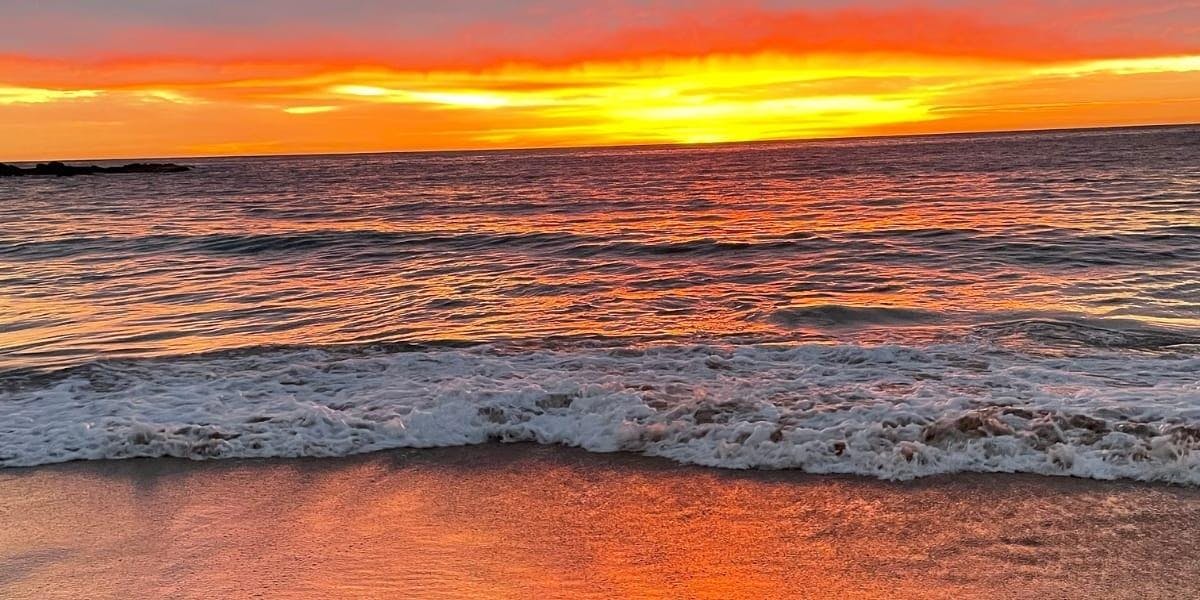 image of a beautiful sunrise at the beach