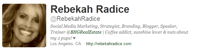 Rebekah Radice Twitter Bio